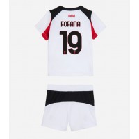 AC Milan Youssouf Fofana #19 Vonkajší Detský futbalový dres 2025-26 Krátky Rukáv (+ trenírky)